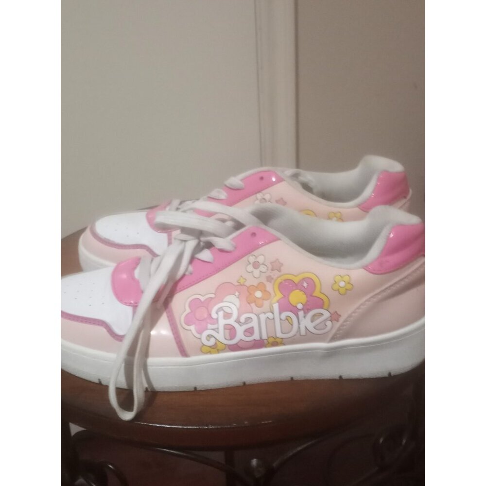 Women’s SIZE 10 BY MATEL PINK Barbie By Mattel Women's Casual Court Sneakers - Picture 10 of 13